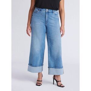 NWT Sofia Vergara Margot Luxe Vintage Wide Super High Rise Crop Jeans Sz 20W